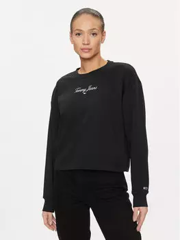 Толстовка свободного кроя Tommy Jeans, черный
