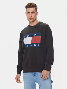 Толстовка свободного кроя Tommy Jeans, черный