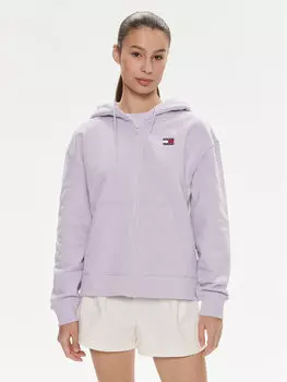 Толстовка свободного кроя Tommy Jeans, фиолетовый