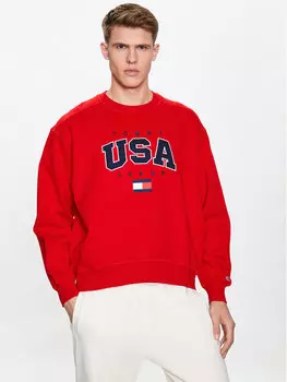 Толстовка свободного кроя Tommy Jeans, красный