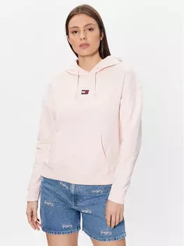 Толстовка свободного кроя Tommy Jeans, розовый