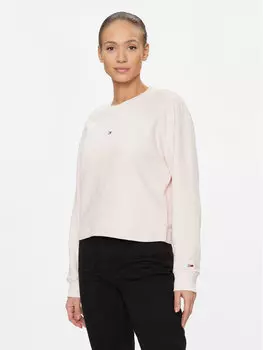 Толстовка свободного кроя Tommy Jeans, розовый