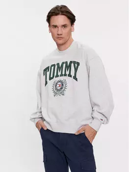 Толстовка свободного кроя Tommy Jeans, серый