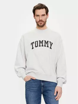 Толстовка свободного кроя Tommy Jeans, серый