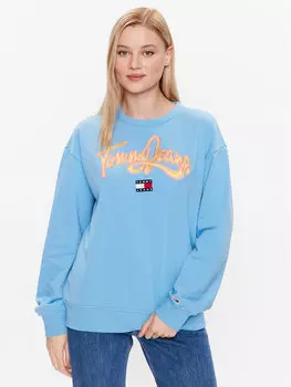 Толстовка свободного кроя Tommy Jeans, синий
