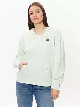 Толстовка свободного кроя Tommy Jeans, зеленый