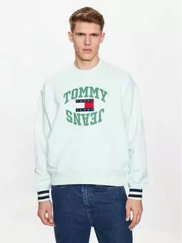 Толстовка свободного кроя Tommy Jeans, зеленый