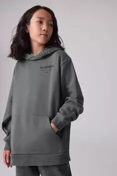 Толстовка свободного кроя Underground из 100% хлопка с капюшоном Smallsaints, серый