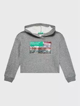 Толстовка свободного кроя United Colors Of Benetton, серый