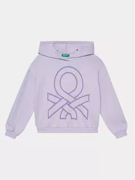 Толстовка свободного кроя United Colors Of Benetton, фиолетовый