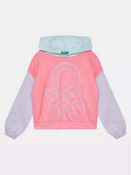 Толстовка свободного кроя United Colors Of Benetton, мультиколор