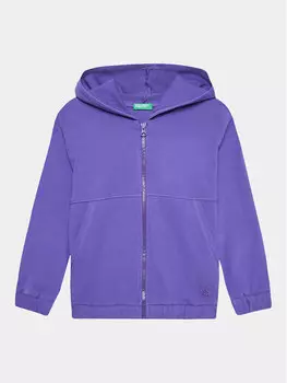 Толстовка свободного кроя United Colors Of Benetton, фиолетовый