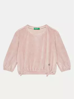 Толстовка свободного кроя United Colors Of Benetton, розовый