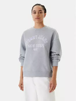 Толстовка свободного кроя Varsity DW0DW21202 Tommy Jeans, серый