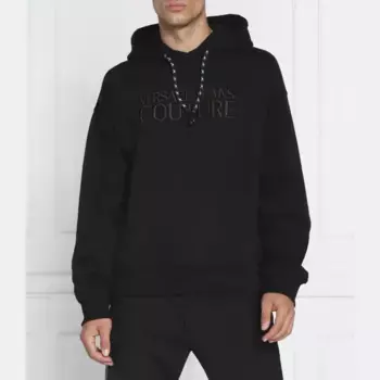 Толстовка свободного кроя Versace, черный