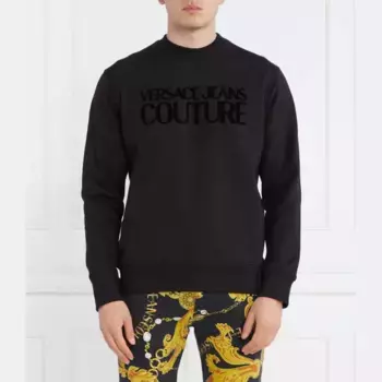 Толстовка свободного кроя Versace, черный