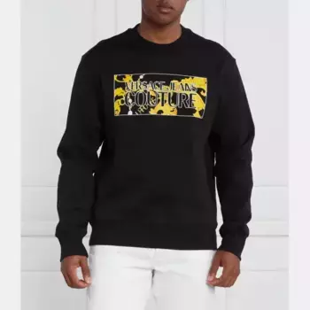 Толстовка свободного кроя Versace, черный