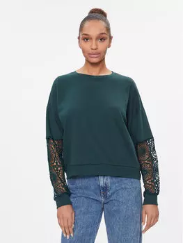 Толстовка свободного кроя Vila, зеленый