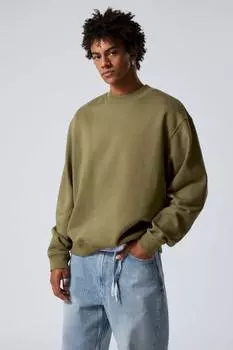 Толстовка свободного кроя Weekday, зеленый