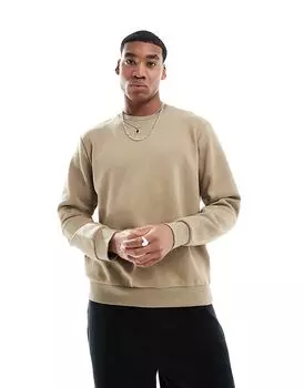 Толстовка свободного покроя бежевого цвета Jack & Jones