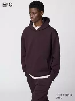 Толстовка свободного покроя с капюшоном Uniqlo, цвет 19 красный