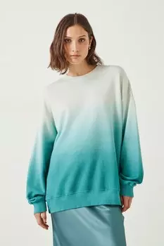 Толстовка свободного покроя с принтом «омбре» Hush, синий