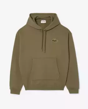 Толстовка свободного покроя унисекс Lacoste, цвет Verde Militar