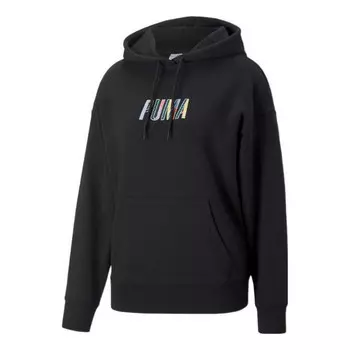 Толстовка swxp graphic hoodie 'black' Puma, черный