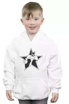 Толстовка Sylvester Mono Star Looney Tunes, белый