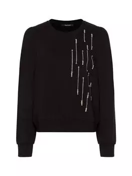 Толстовка TAIFUN Sweatpullover, цвет schwarz silber