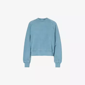 Толстовка Taos из хлопкового джерси с выцветшим эффектом Carhartt Wip, синий