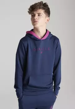 Толстовка TAPED OVERHEAD SIKSILK, цвет navy/pink