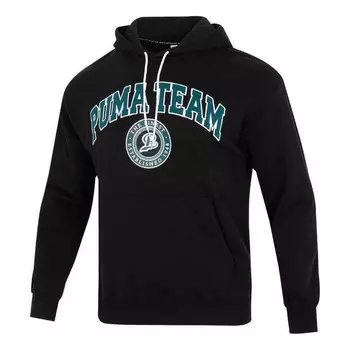 Толстовка team hoodie 'black' Puma, черный