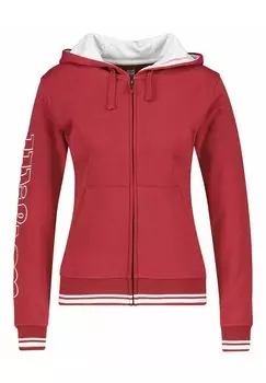 Толстовка TEAM II Wilson, цвет dunkelrot weiss