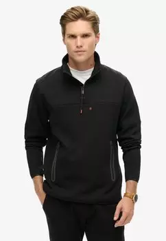 Толстовка TECH LOGO LOOSE HALF ZIP Superdry, черный