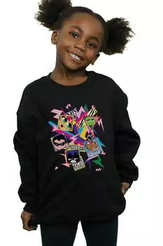 Толстовка Teen Titans Go 80s Icons DC Comics, черный