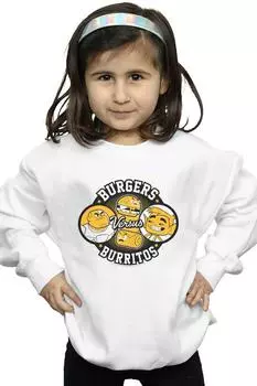 Толстовка Teen Titans Go Burgers Vs Burritos DC Comics, белый
