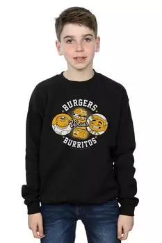 Толстовка Teen Titans Go Burgers Vs Burritos DC Comics, черный
