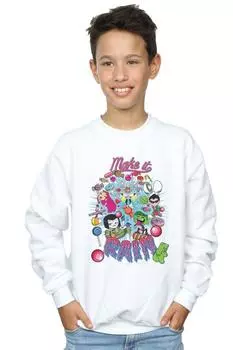 Толстовка Teen Titans Go Make It Rain DC Comics, белый