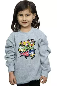 Толстовка Teen Titans Go Pizza Slice DC Comics, серый