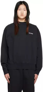 Толстовка темно-синего цвета с принтом We11done