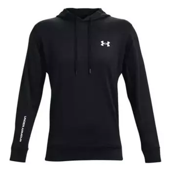 Толстовка terry hoodie 'black' Under Armour, черный