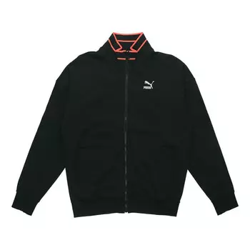 Толстовка tfs stand collar zipper casual sports black Puma, черный