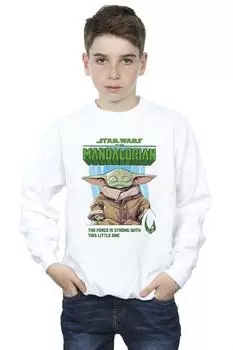 Толстовка The Force Is Strong The Mandalorian Star Wars, белый