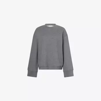 Толстовка The Frankie Shop Talia расслабленного кроя, серый