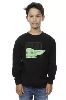 Толстовка The Mandalorian Grogu Box Star Wars, черный