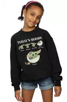 Толстовка The Mandalorian The Child Moods Star Wars, черный