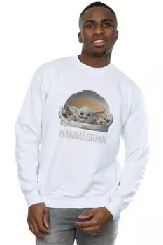 Толстовка The Mandalorian The Child Pod Star Wars, белый