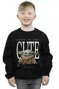 Толстовка The Mandalorian The Cute Side Star Wars, черный