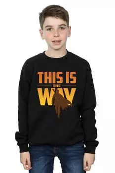 Толстовка The Mandalorian This Is The Way Star Wars, черный